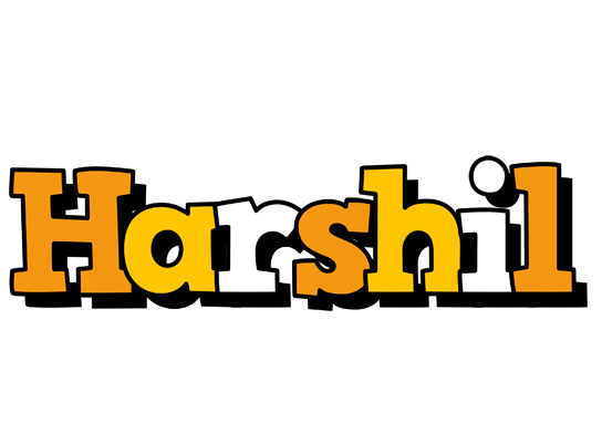 Harshil cartoon logo