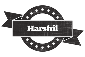 Harshil grunge logo