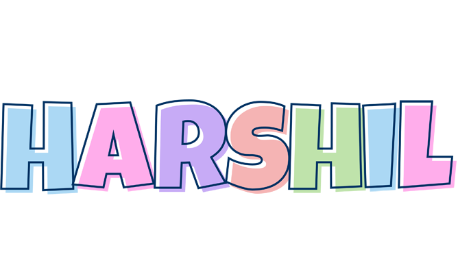 Harshil pastel logo