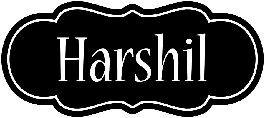 Harshil welcome logo
