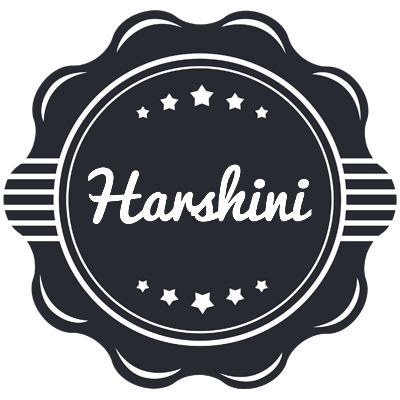 Harshini badge logo