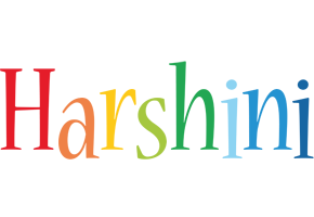 Harshini birthday logo