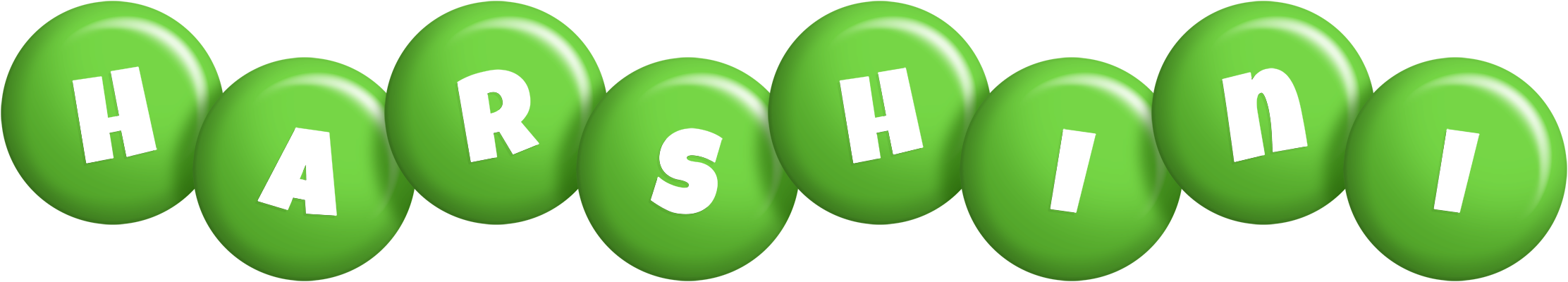 Harshini candy-green logo