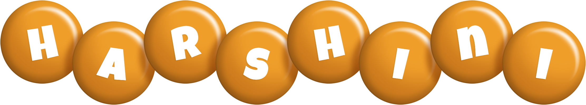 Harshini candy-orange logo