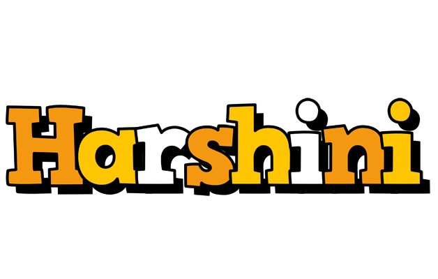 Harshini cartoon logo