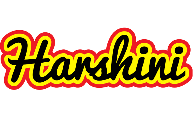 Harshini flaming logo