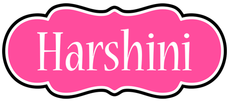 Harshini invitation logo