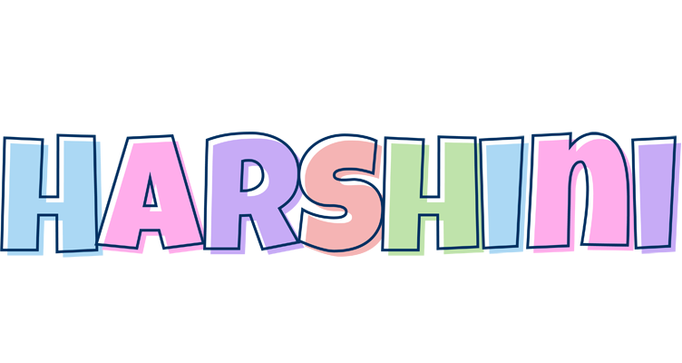 Harshini pastel logo