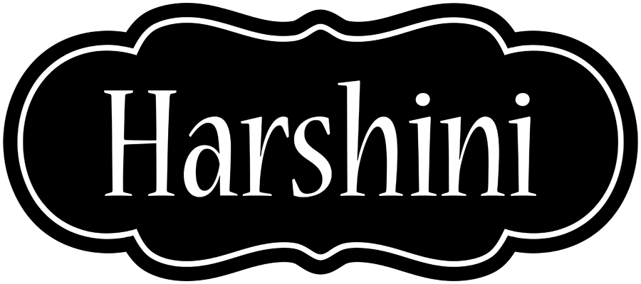 Harshini welcome logo