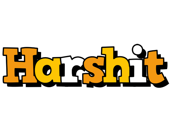 Harshit cartoon logo