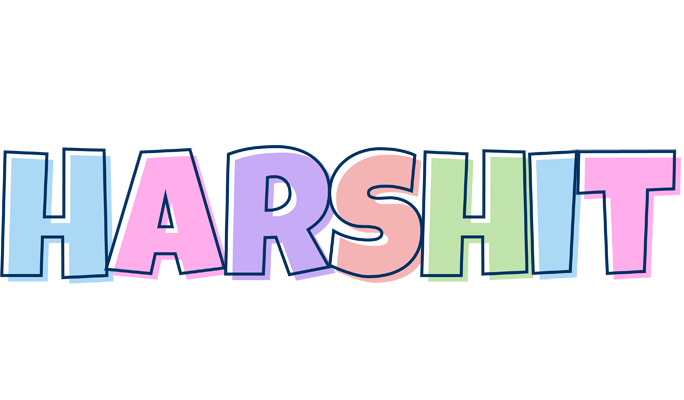 Harshit pastel logo