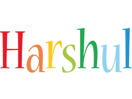 Harshul birthday logo