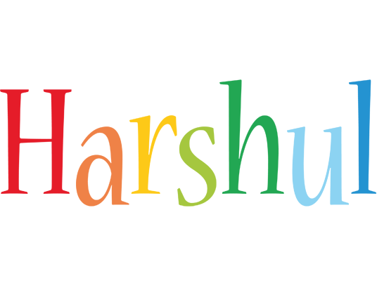 Harshul birthday logo
