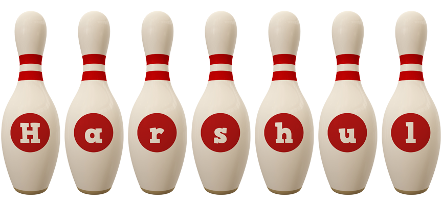 Harshul bowling-pin logo