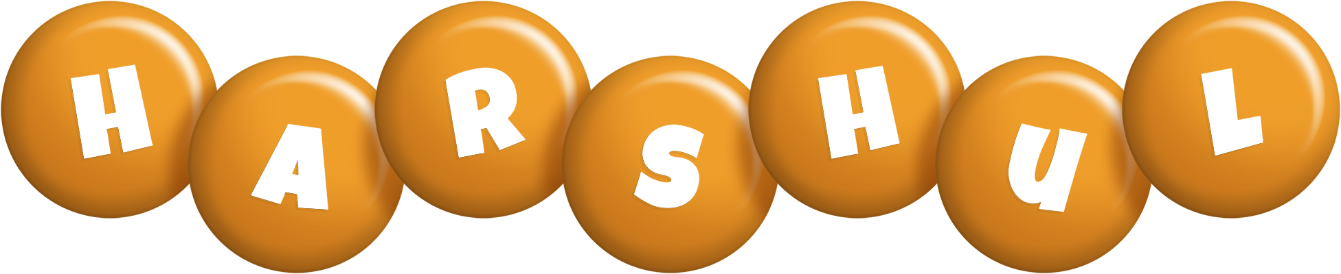 Harshul candy-orange logo