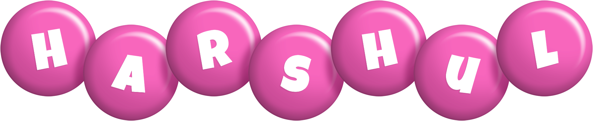 Harshul candy-pink logo