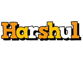 Harshul cartoon logo