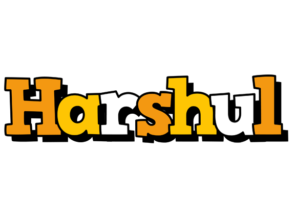 Harshul cartoon logo