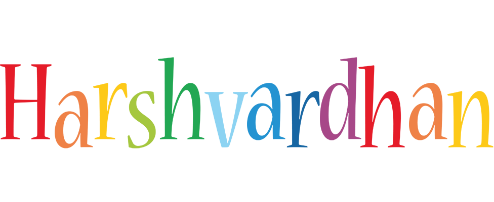 Harshvardhan birthday logo