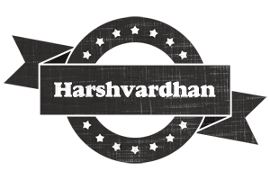 Harshvardhan grunge logo