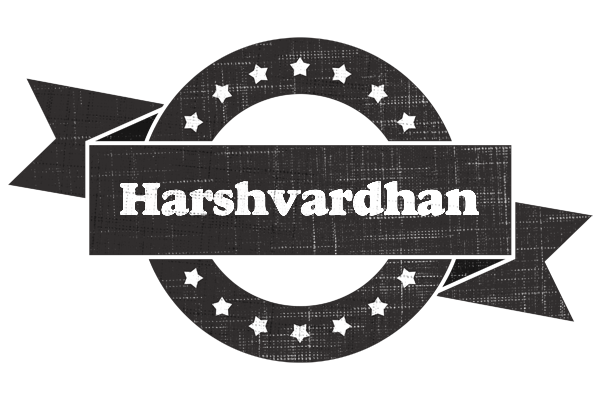 Harshvardhan grunge logo