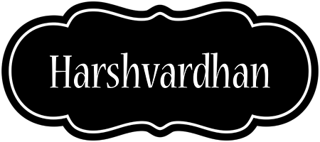 Harshvardhan welcome logo