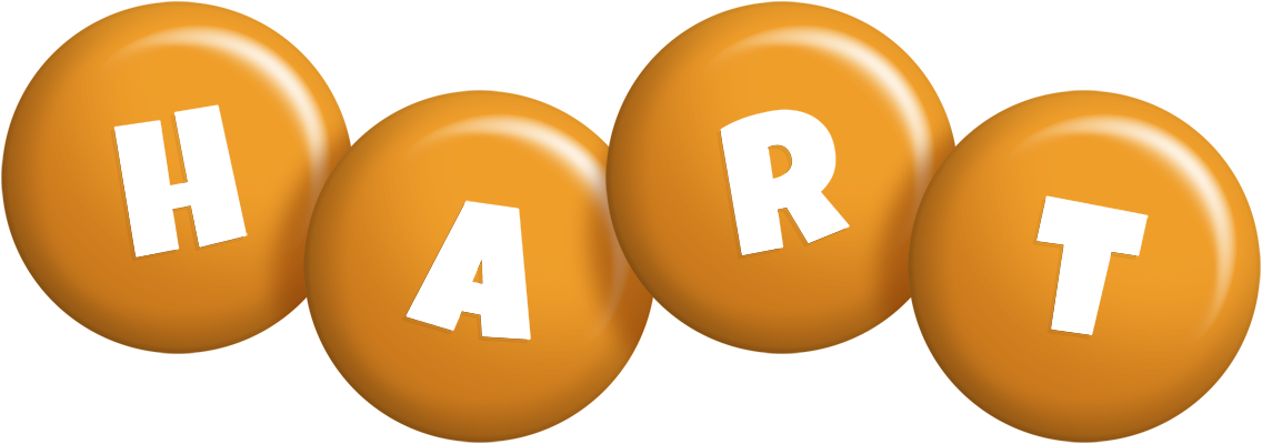 Hart candy-orange logo