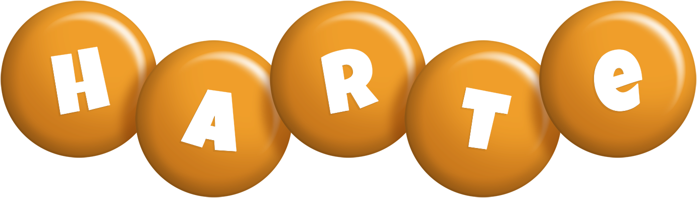 Harte candy-orange logo