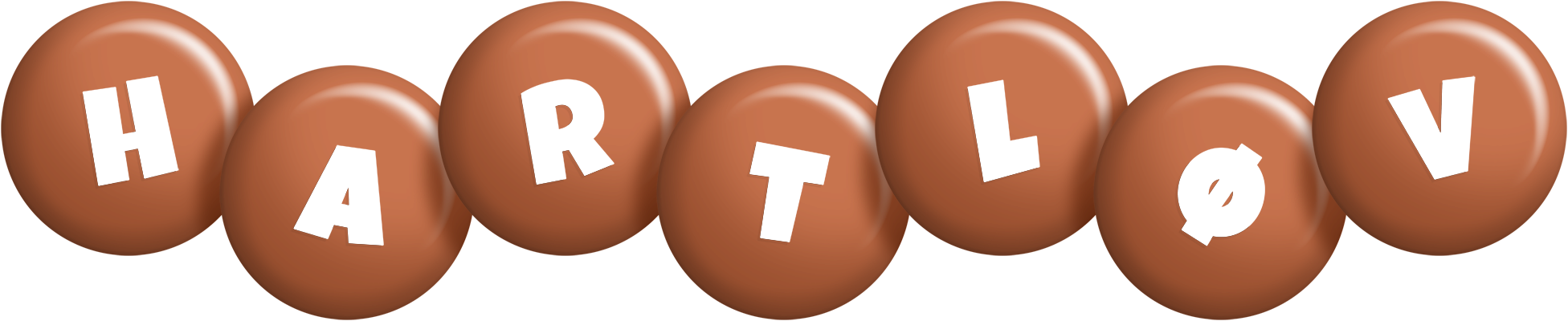 Hartløv candy-brown logo