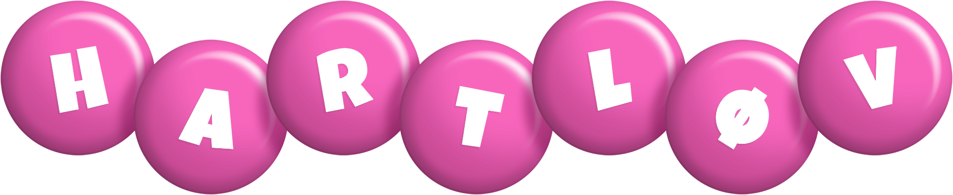 Hartløv candy-pink logo
