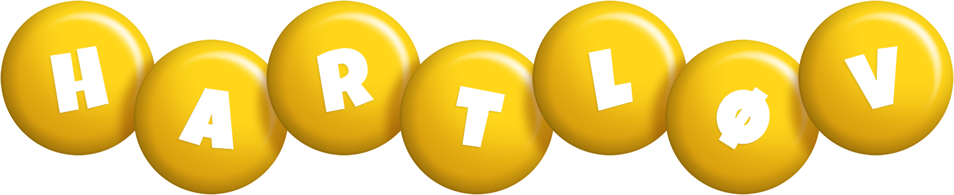 Hartløv candy-yellow logo