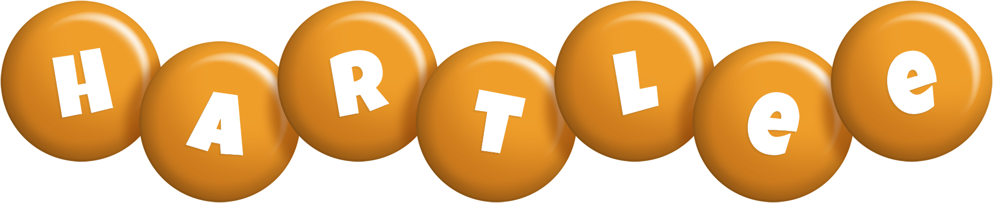 Hartlee candy-orange logo