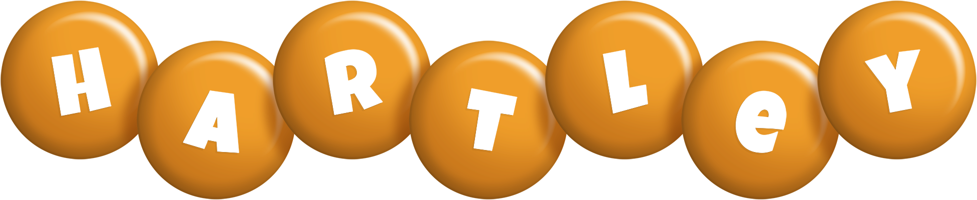 Hartley candy-orange logo