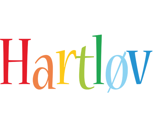Hartløv birthday logo
