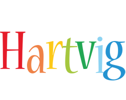 Hartvig birthday logo