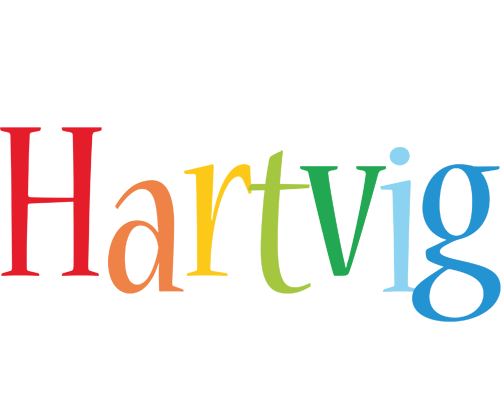 Hartvig birthday logo