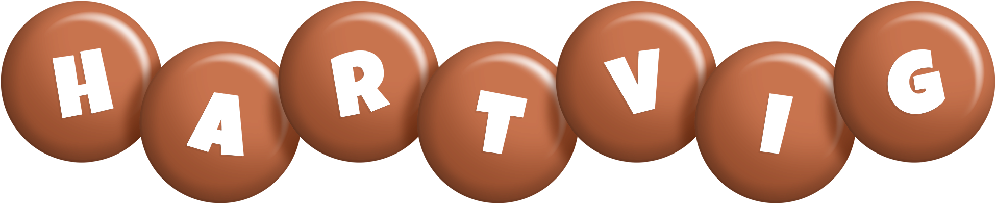 Hartvig candy-brown logo