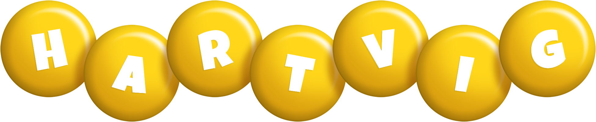 Hartvig candy-yellow logo