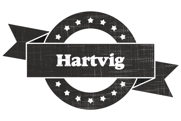 Hartvig grunge logo