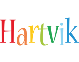 Hartvik birthday logo