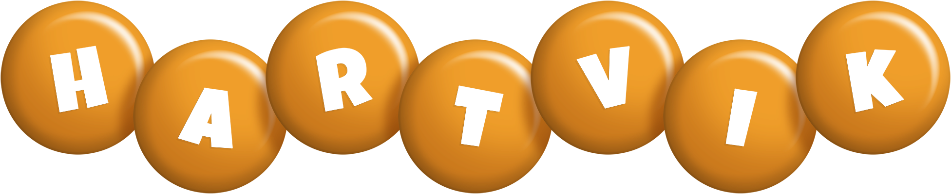 Hartvik candy-orange logo