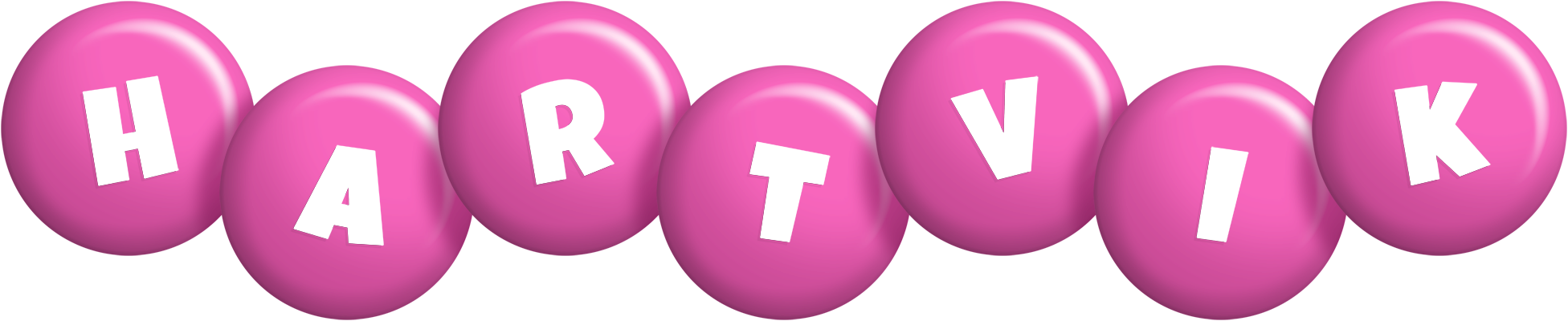 Hartvik candy-pink logo