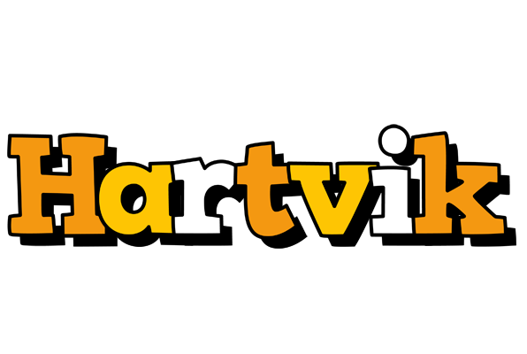 Hartvik cartoon logo