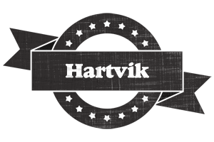 Hartvik grunge logo