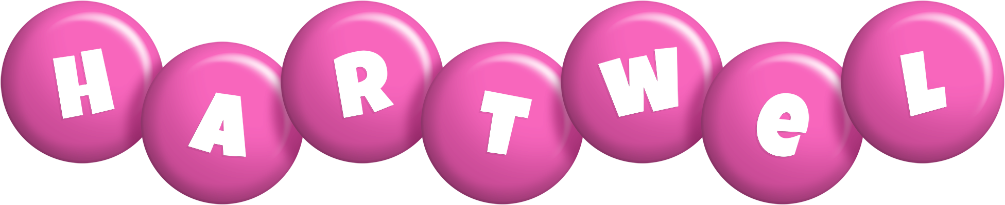 Hartwel candy-pink logo