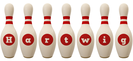 Hartwig bowling-pin logo