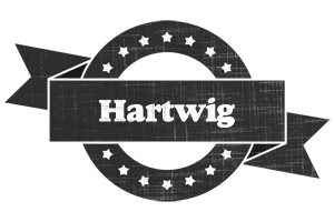 Hartwig grunge logo