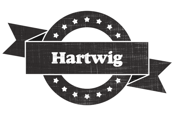 Hartwig grunge logo