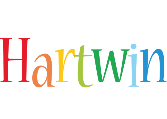 Hartwin birthday logo