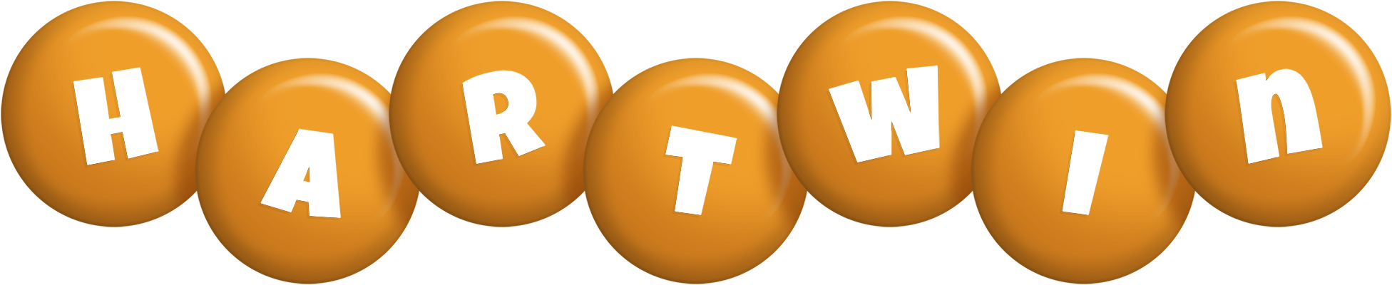 Hartwin candy-orange logo